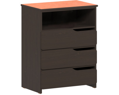 Apollo 3 Drawer Chest w\/Top Storage Shelf, 30\u2033W